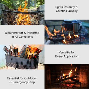 English Elm 40 Lbs Natural Pine Fatwood Kindling Sticks for Fireplace Stove Campfire and Grill W2640P347125