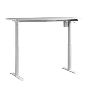 English Elm Sit/Stand Desk In Modern White Finish With Ergonomic Height Adjustment & Integrated Charging Options B356P402616-GIGA