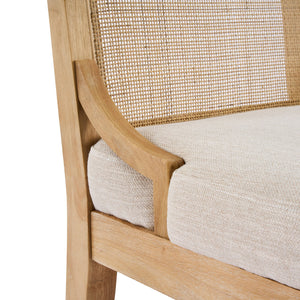 English Elm Christopher Knight Home® - Upholstered Dining Chairs Set Of 2 - Natural Cane Back & Rubberwood Legs For Modern Elegance N768P367152N