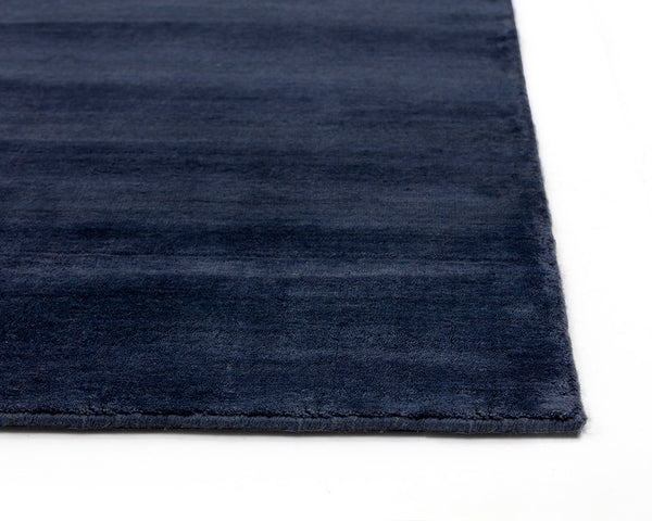 Sunpan Alaska Hand-Loomed Rug - Luxurious Wool-Blend Texture for Cozy Living, Lounge, and Bedroom Spaces Navy
