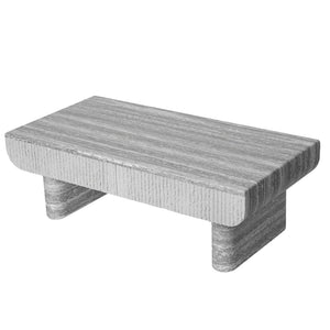 English Elm Coffee Table Oval Silhouette Fluted Drawer Mdf Mid Century Modern Living Room W3040P428630