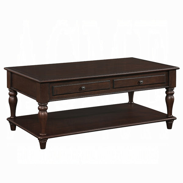 English Elm Farrel Walnut Lift-Top Coffee Table with Storage Shelves, Turned Legs, 48" Rustic Walnut Finish B2726P371245