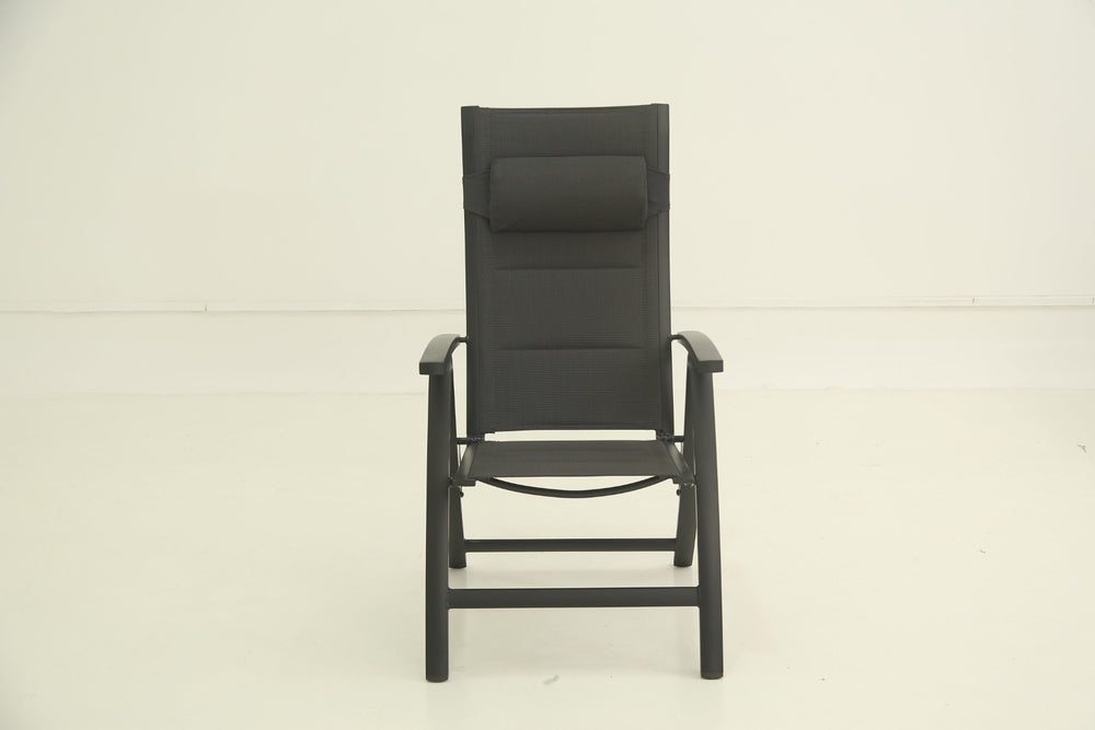 English Elm Patio Folding Chairs Set Of 2 - Lightweight, Ergonomic, Padded Textilene For Ultimate Outdoor Comfort W1859P321619-GIGA