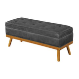 OSP Home Furnishings Katheryn Storage Bench Charcoal