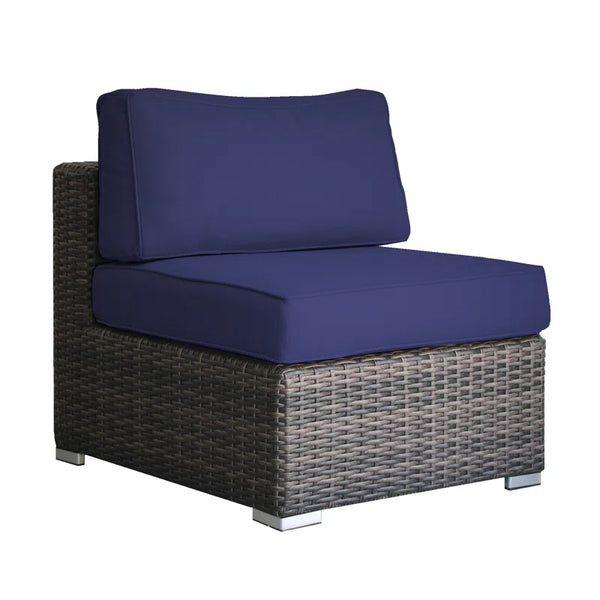 English Elm Fully Assembled Rattan Wicker Lounge Set For 4 – Stylish, Durable & Weather-Resistant Outdoor Comfort B120S00006