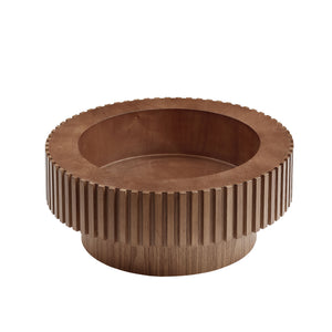 English Elm 31.49'' Round Coffee Table with Hidden Storage, Space-Saving Modern Pedestal Design for Apartments Walnut W876P365214