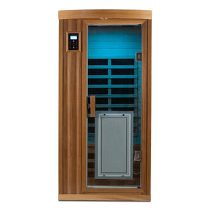 English Elm Low Emf Far Infrared Cedar Sauna with Bluetooth Audio and Eight Heating Panels W632S00023