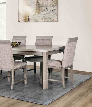 English Elm Transitional Westerham Arm Chair Set of 2 — Dark Cherry wood, upholstered comfort, gold-capped legs elegance Gray,Stone Gray 42 L x 22 W x 20 H B2741P406977