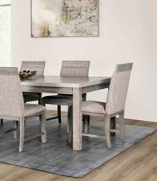 English Elm Transitional Westerham Arm Chair Set of 2 — Dark Cherry wood, upholstered comfort, gold-capped legs elegance Gray,Stone Gray 42 L x 22 W x 20 H B2741P406977