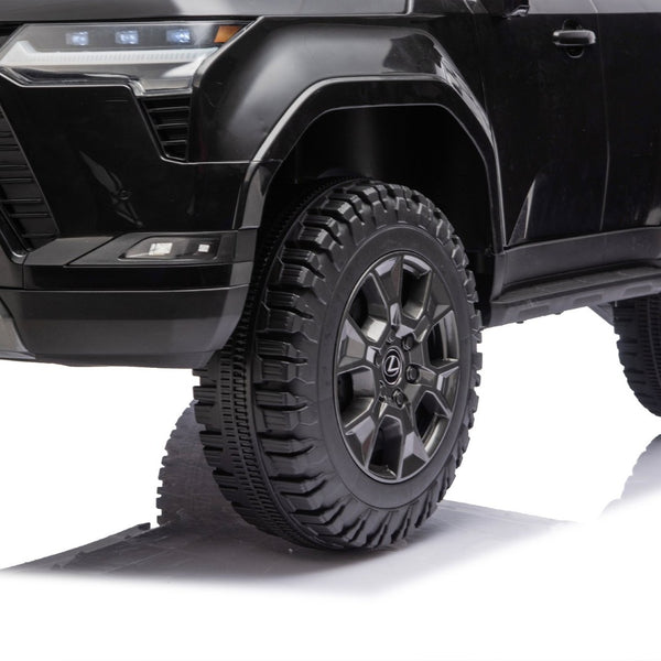 English Elm Lexus Gx550 Two Seat Kids Ride on with 24v Power Remote Control and Suspension Black W1578P416226