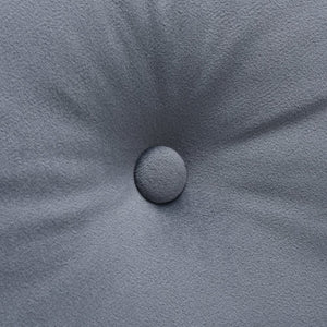 English Elm Upholstered Velvet Accent Chair and Ottoman with Storage, Tufted Design, 6-Level Adjustable Backrest Dark Gray T3623P411376