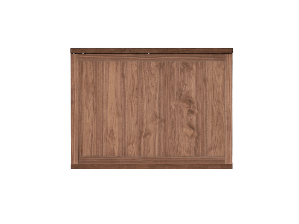 English Elm Mayah Walnut Extendable Dining Table with 47" Leaf, 28mm Solid Veneer Top, 94" Length Elegance B2726P284797