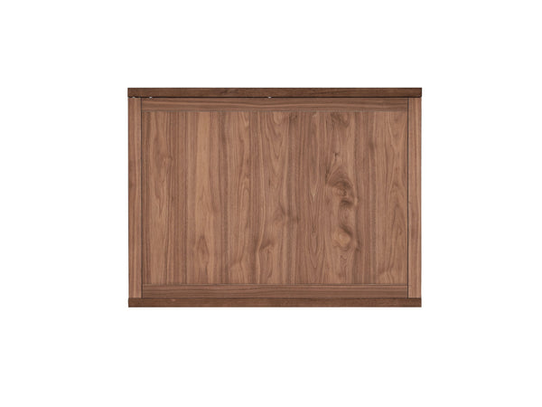 English Elm Mayah Walnut Extendable Dining Table with 47" Leaf, 28mm Solid Veneer Top, 94" Length Elegance B2726P284797