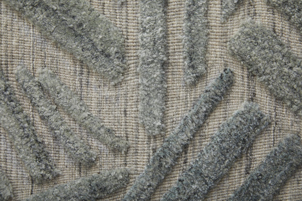 Feizy Rugs Elias Handwoven Abstract Viscose-wool Rug In Gray, Blue & Ivory – Elevate Your Home Decor Elegance Green,Ivory,Tan Viscose,Wool Els69fyfgrngrye10