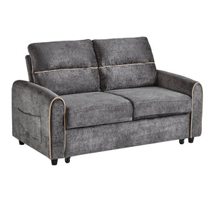 English Elm Swivel Barrel Accent Chair Chenille Tufted Round Club Seat for Living Room Lounge Grey N719S002330E