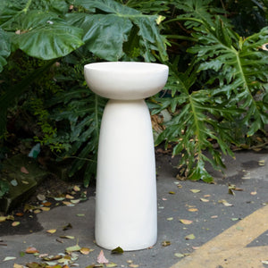 English Elm Christopher Knight Home® - Magnesium 28" White Magnesium Oxide Plant Stand — Handmade MGO Pedestal for Indoor & Outdoor Displays N772P261953W