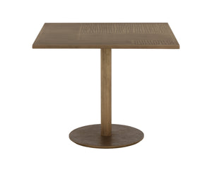 Sunpan Corina 36" Handcrafted Bistro Table with Antique Brass Finish - Unique Artisanal Design Accent Piece