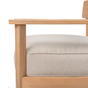 English Elm Christopher Knight Home® - Mallorca Acacia Wood Club Chair With Plush Cushion – Stylish Outdoor Seating For Patios & Gardens N775P263954T