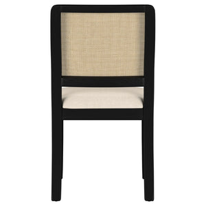 English Elm Benson Handwoven Cane Back Dining Chairs Rubberwood Set of Two Bistro Style B062P466802