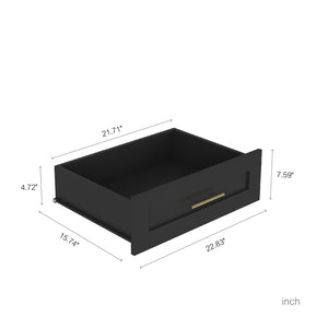 English Elm Tall Armoire Wardrobe Closet For Stylish Bedroom Storage - Sliding Barn Doors, Drawers & Open Shelves W1321S00025-GIGA