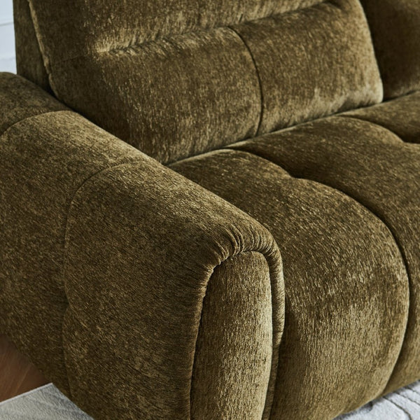 English Elm Premium Chenille High-back Sofa Solid Hardwood Frame Ergonomic Seat for Spacious Living Green W1765S00139