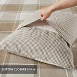 Madison Park Signature Urban Cabin Farm House Cotton Jacquard Comforter Set MPS10-545 Neutral