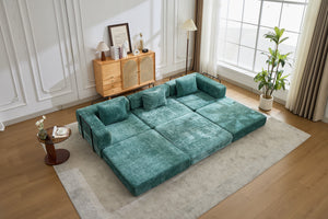 English Elm Compression Sofa - Versatile Chenille Convertible Floor Bed, No Assembly, Perfect For Small Spaces! W3723S00017
