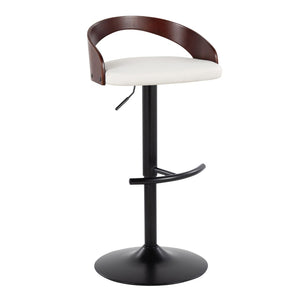 English Elm Adjustable Swivel Barstools Set of 3 Faux Leather Metal Contemporary Kitchen Bar B202S02021