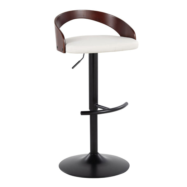 English Elm Adjustable Swivel Barstools Set of 3 Faux Leather Metal Contemporary Kitchen Bar B202S02021