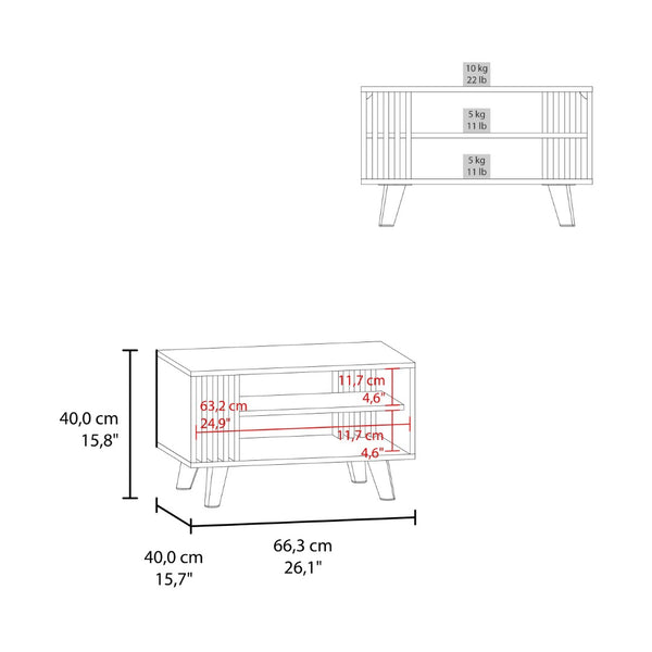 English Elm Shawnee Two-tone Wengue Coffee Table with Open Shelves for Modern Living Spaces B092P439927