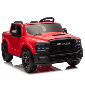 English Elm 24v Dodge Ram 2500 Licensed Kids Electric Truck Two Seat Ride on with Remote W1578P305907