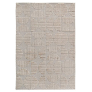 English Elm Step Collection Geometric Arch High-low Polypropylene Rug for Modern Bohemian Rooms B189P448800