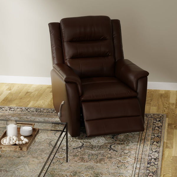 English Elm Global Home Swivel Glider Recliner In Brazil Tobacco - Luxurious Comfort, Smooth Motion & Style! B339P333957