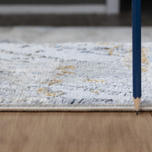 English Elm Textures Multi-Toned 2 Ft. 7 In. X 7 Ft. Area Rug - Durable, Kid & Pet Friendly With Soft Low Pile B186P181130-GIGA