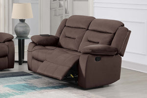 English Elm Contemporary Velvet 3 Piece Living Room Set with Tufting Pillow Arms and Usb Ports B011S02362