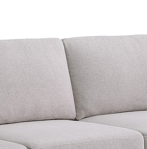 English Elm Sabbia Low Profile Linen Loveseat with Pocket Coil Cushions for Modern Living Rooms B2749S00068