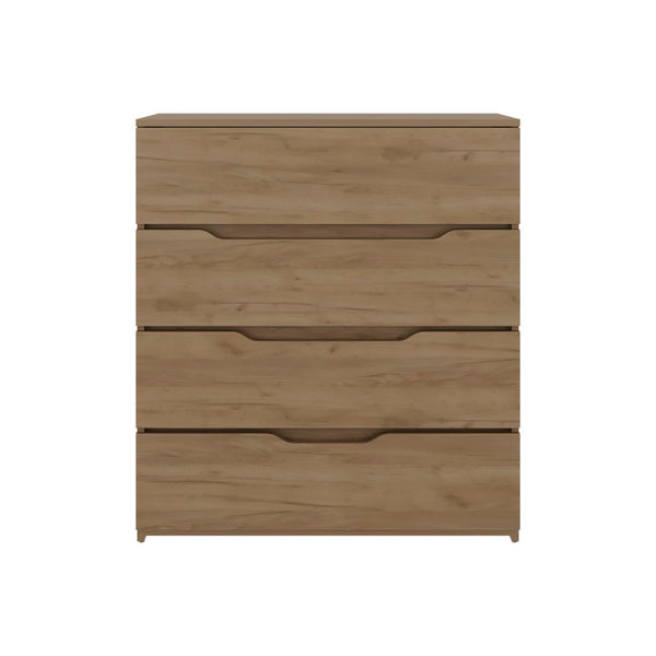 English Elm Bristol Four Drawer Oak Dresser Low Profile Bedroom Storage for Modern Interiors B128P473986