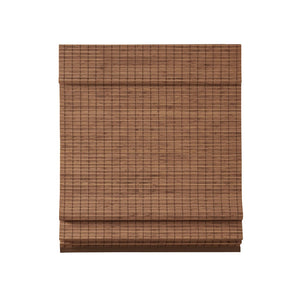 English Elm Bamboo Light Filtering Roman Shade 64"L - Eco-Friendly Natural Woven Window Treatment For Privacy B035129697