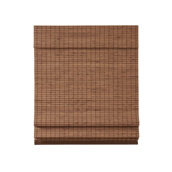 English Elm Bamboo Light Filtering Roman Shade 64"L - Eco-Friendly Natural Woven Window Treatment For Privacy B035129697