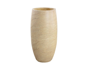 Sunpan ASTER Planter - Tall Travertine-Look Design for Indoor & Outdoor Spaces, Durable & Elegant Display 111373