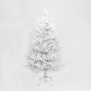English Elm 4FT Aspen Fir Pre-Lit Artificial Christmas Tree with 280 Snow-Flocked Tips & 230 Warm White LEDs, Lightweight Hinged Frame for Home & Party Decor N704P326835A