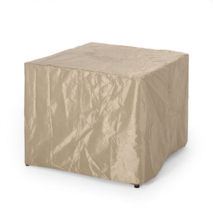 English Elm Christopher Knight Home® - Outdoor 31" WPC Base Square Propane Fire Pit with 40,000 BTU Lightweight Concrete Top & Tank Space Brown 69741.00WPCBRNBSE-40K_69741.00TOP-40K