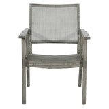 OSP Home Furnishings Lavine Cane Armchair Rustic Grey