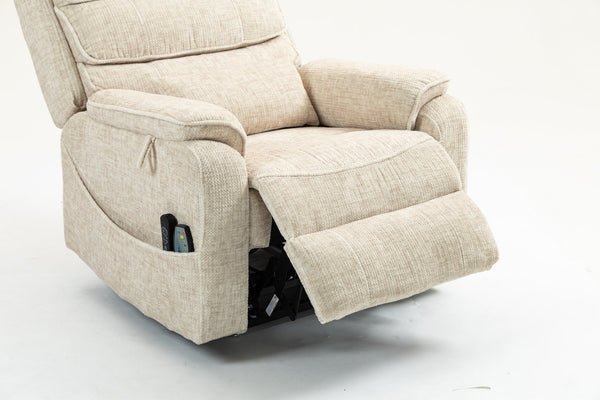 English Elm Lounge Electric Lift Chair With Massage & Heating – Plush Velvet Recliner For Comfort & Mobility W547S00055
