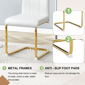 English Elm A Set of 2 Crocodile Embossed Pvc Barstools with Crystal Clasp Detail for Home Bars Gold,White W3875P381627