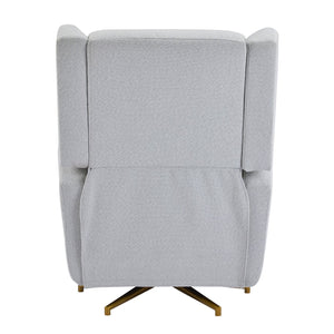 English Elm Christopher Knight Home® - Power Boucle Swivel Recliner Chair with 360° Metal Star Base, Electric Lift, Ergonomic Padded Backrest, Adjustable Footrest, Easy Assembly Gold,LIGHT GREY N771P298185D