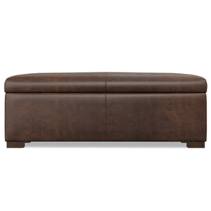 English Elm Gabbie Rectangular Storage Ottoman - Stylish Upholstered Footstool With Hidden Storage & Comfort B136P252695