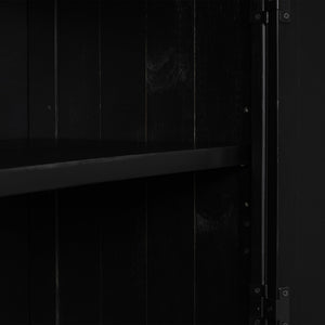 English Elm U_STYLE 40" Modern Accent Cabinet with Unique Door Design, Adjustable Shelf, 99 lb Capacity, Versatile N711P210623B