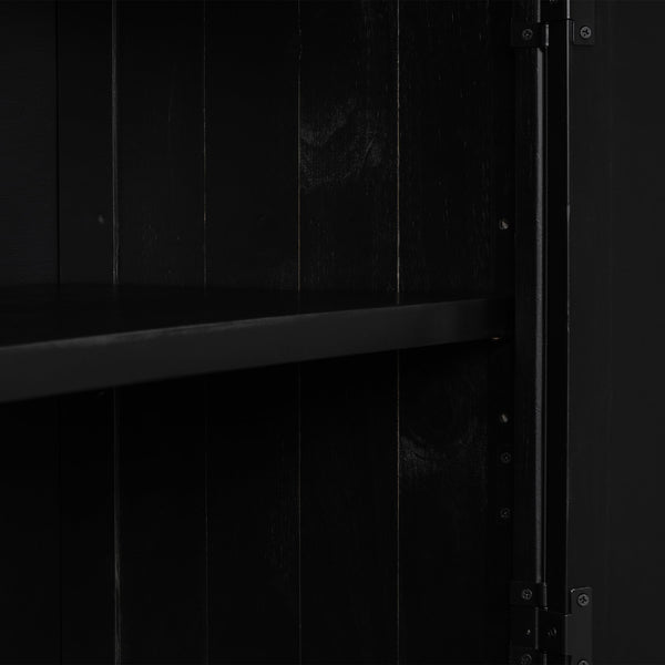 English Elm U_STYLE 40" Modern Accent Cabinet with Unique Door Design, Adjustable Shelf, 99 lb Capacity, Versatile N711P210623B
