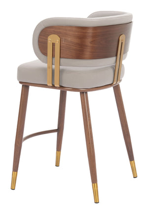 Brew Contemporary Fabric Chair with Steel Frame and Faux Wood Laminate for Elegant Dining Spaces